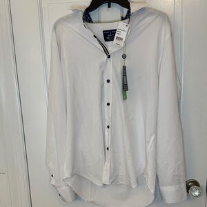 Society of Threads White Button Down‎ Shirt size L NWT Imperfect